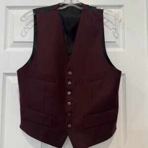 The Kooples Dark Red Vest